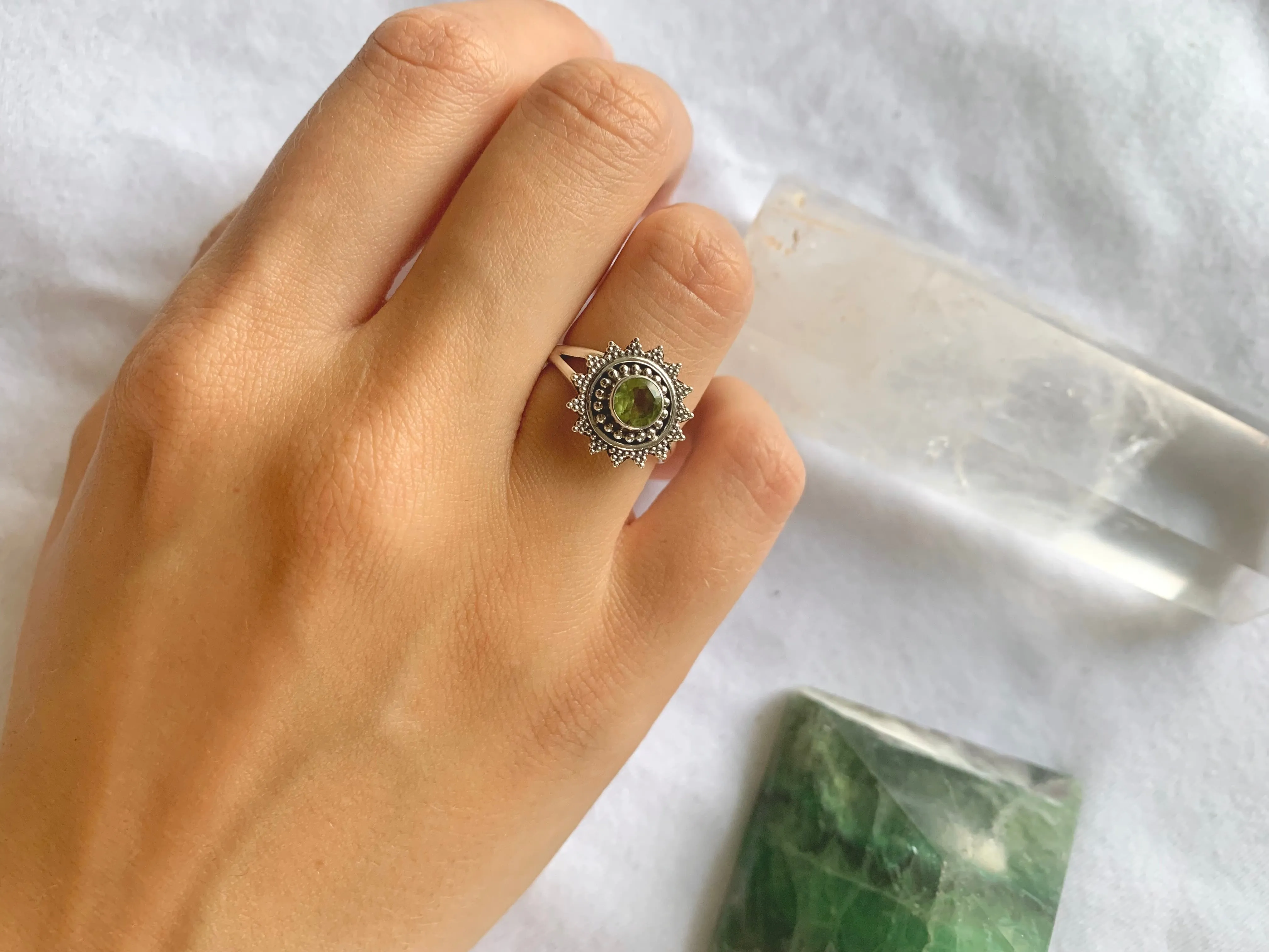 Peridot Evanora Ring