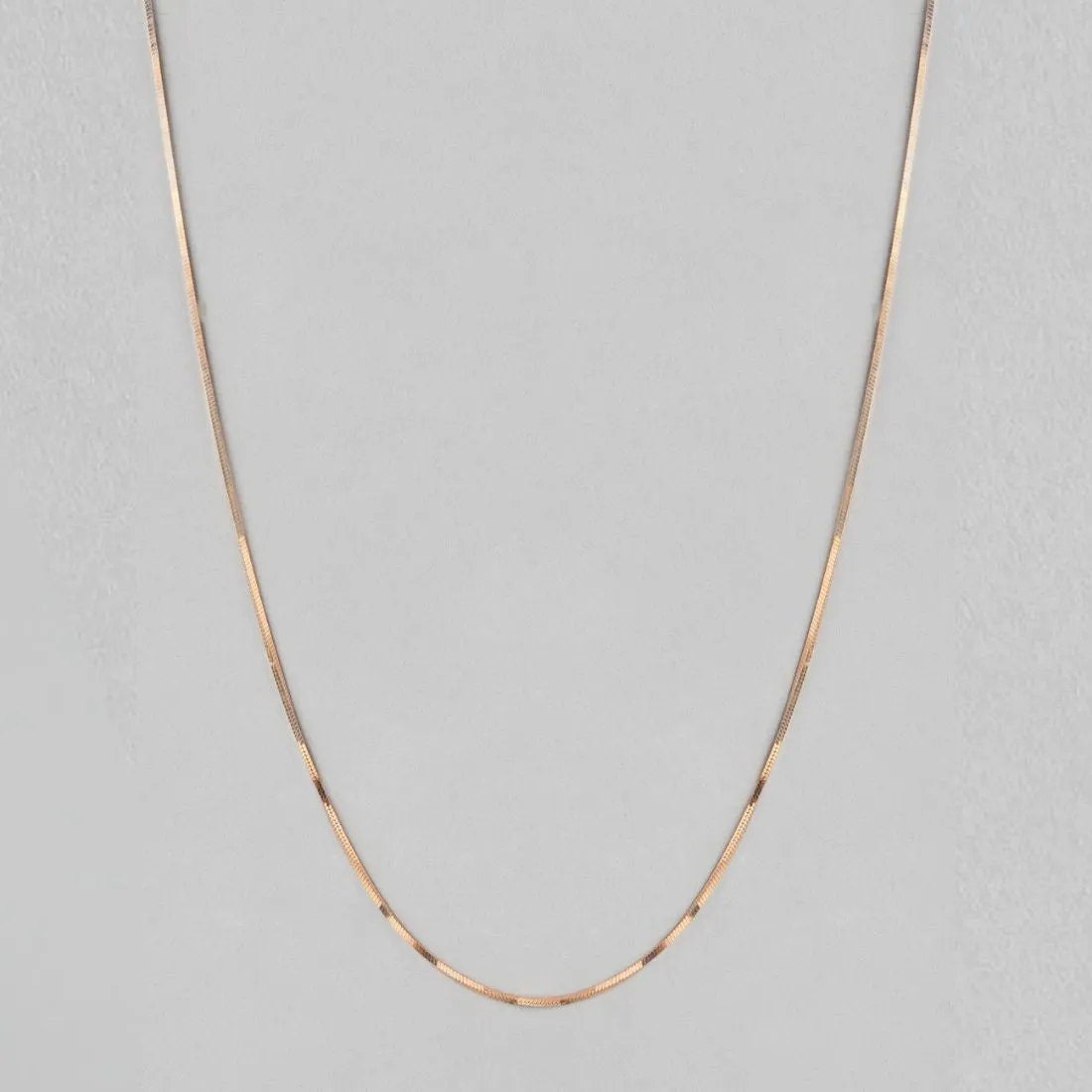 Serpentine Elegance Rose Gold-Plated 925 Sterling Silver Snake Chain