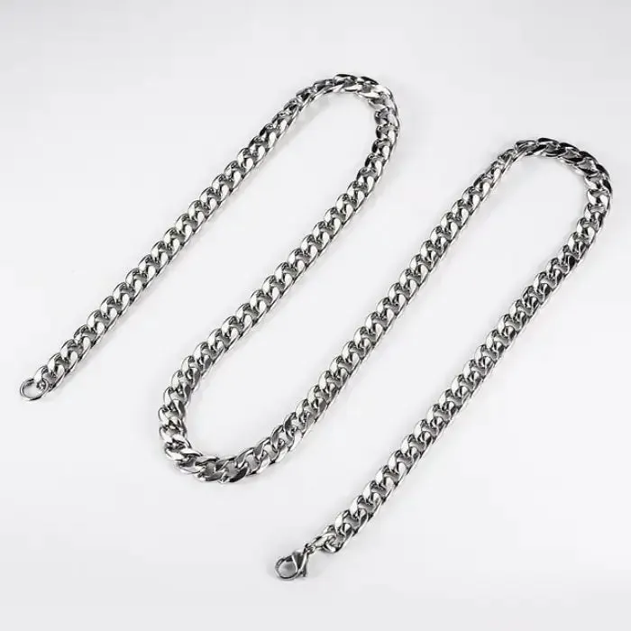 Sparkling Rhinestone Cuban Link Chain Bracelet