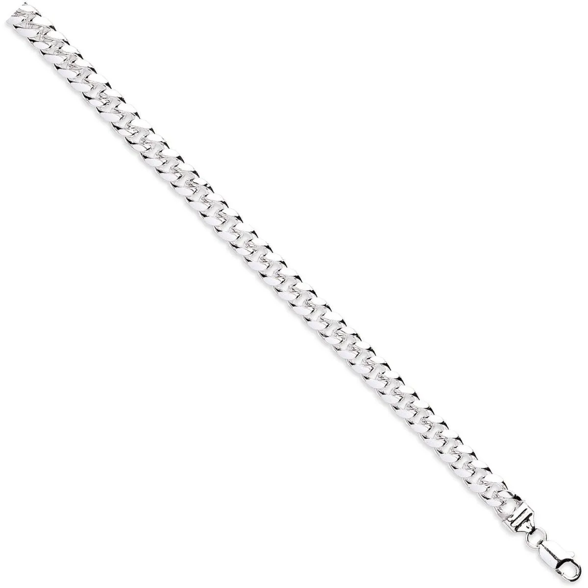 Sterling Silver 8mm Dome Cuban Link Bracelet