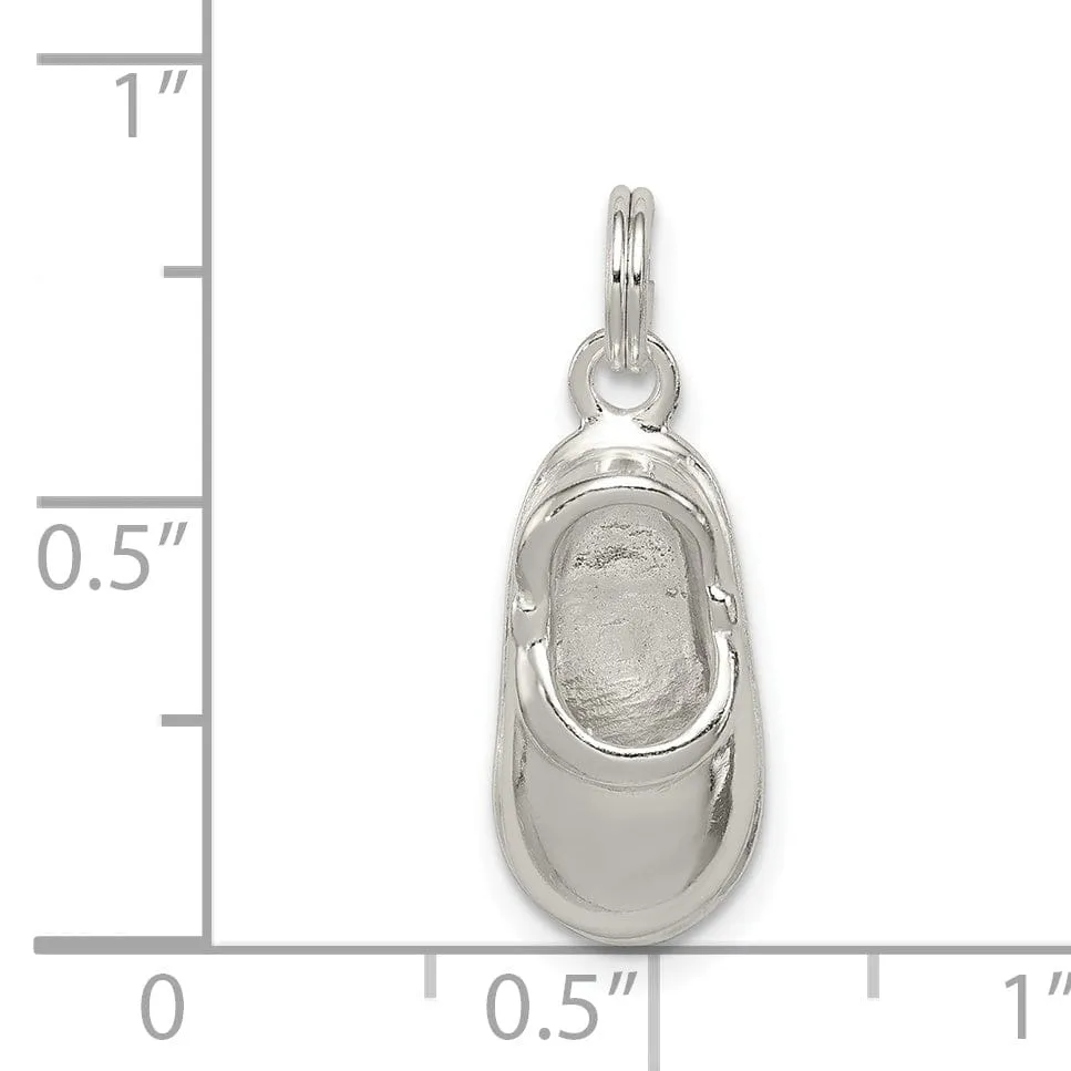 Sterling Silver Polished Finish Shoe Charm