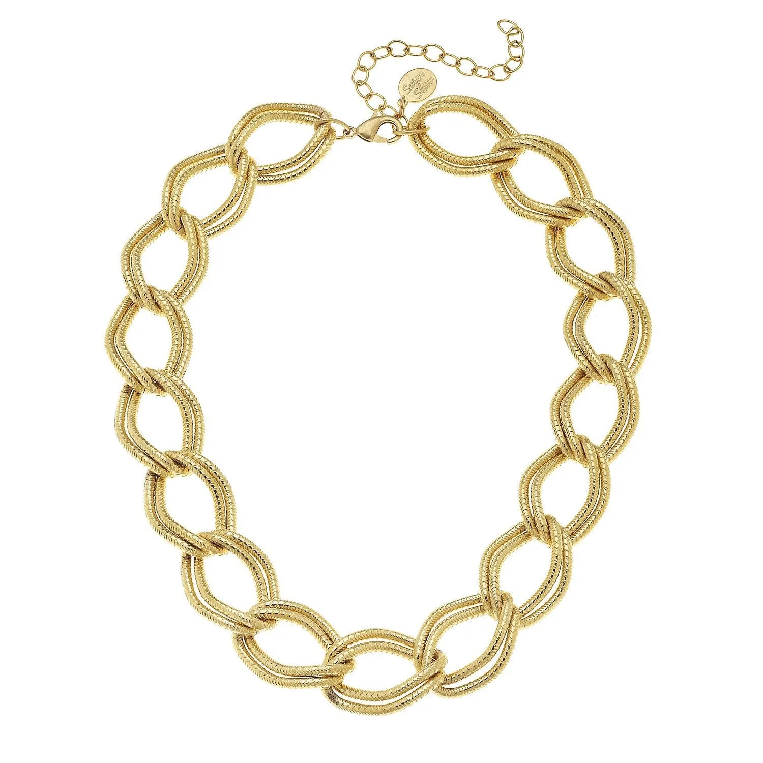 Susan Shaw Double Linked Loop Chain Necklace