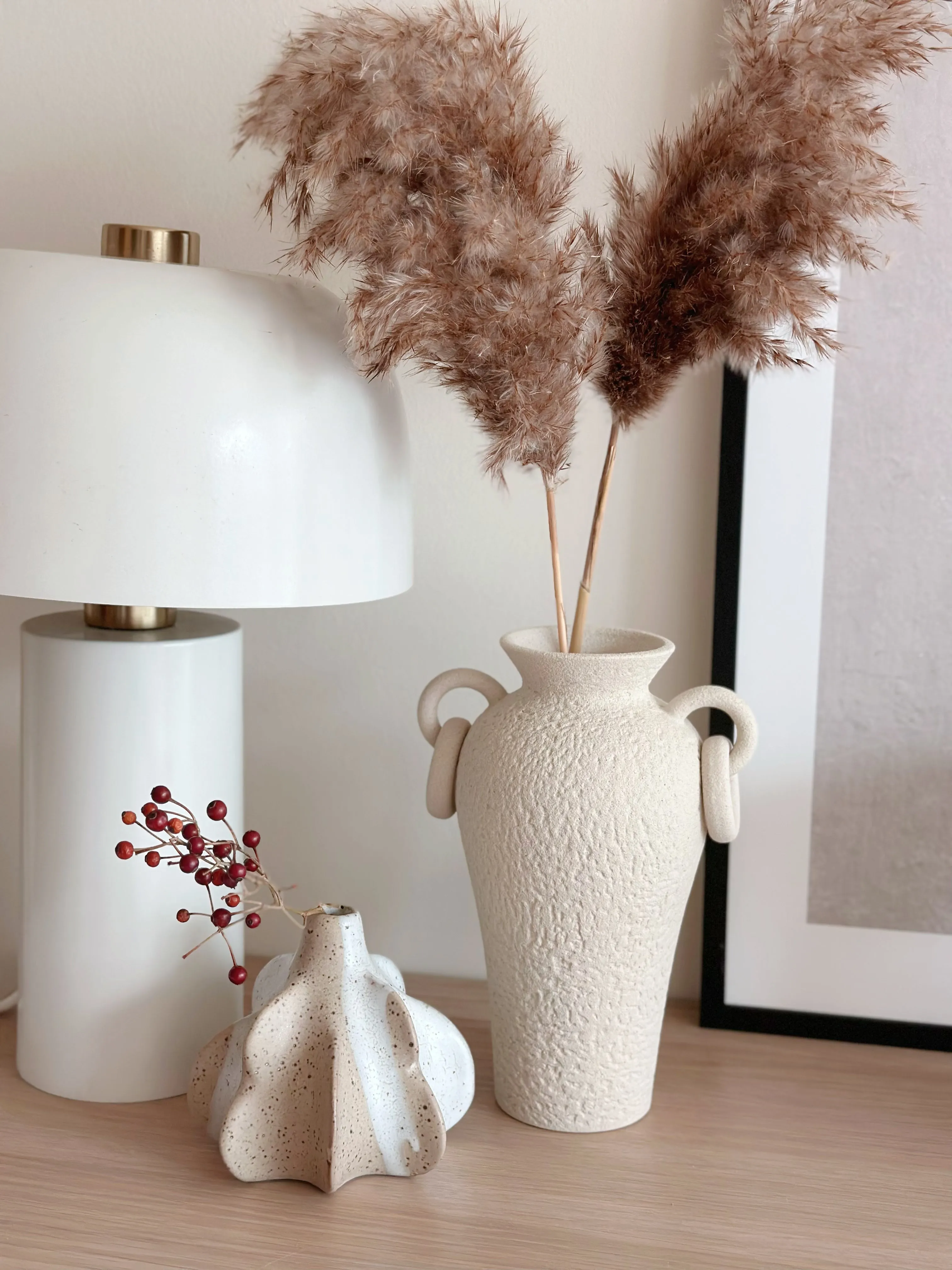 Textured Terra Amphora Vase