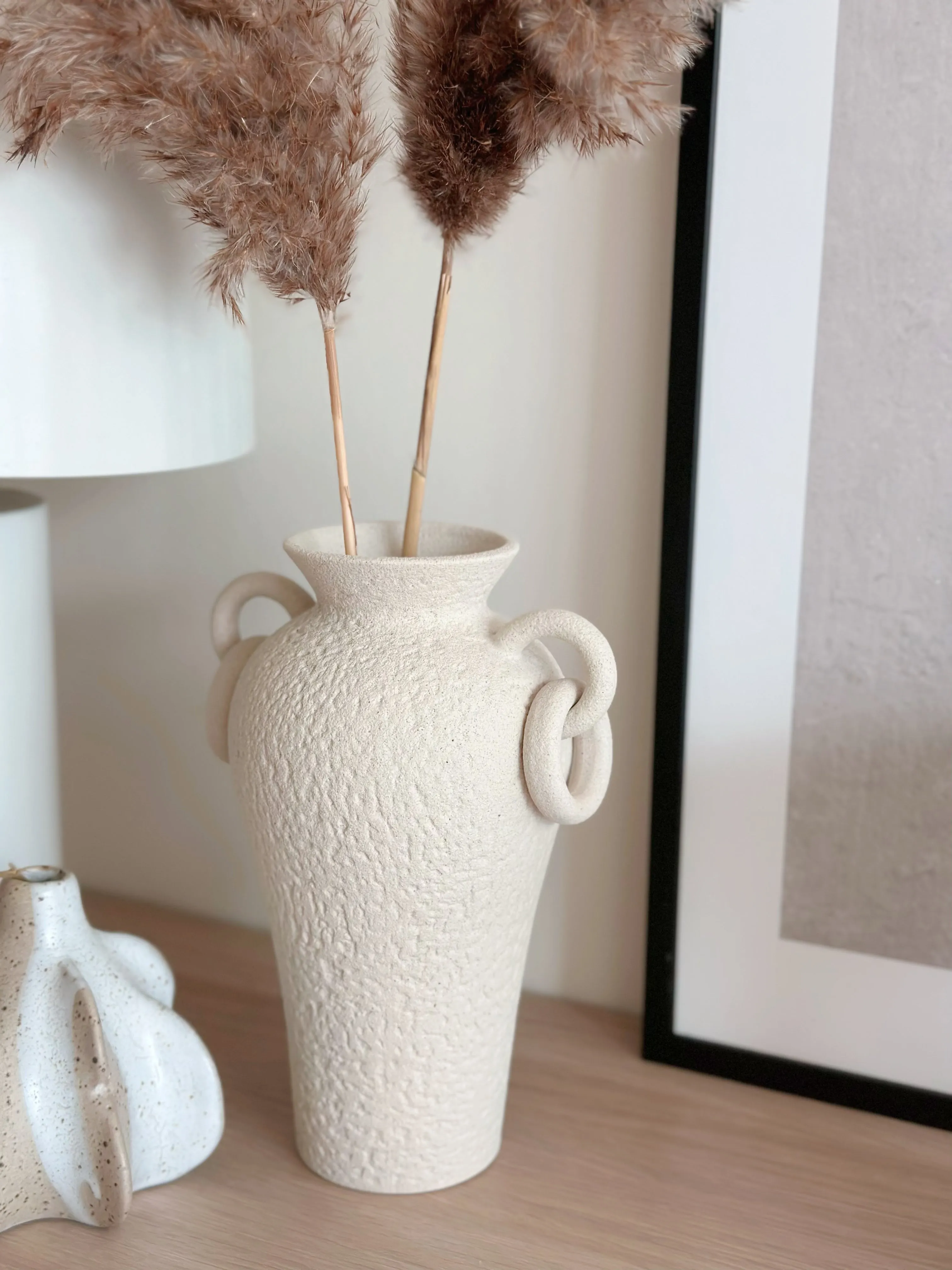 Textured Terra Amphora Vase