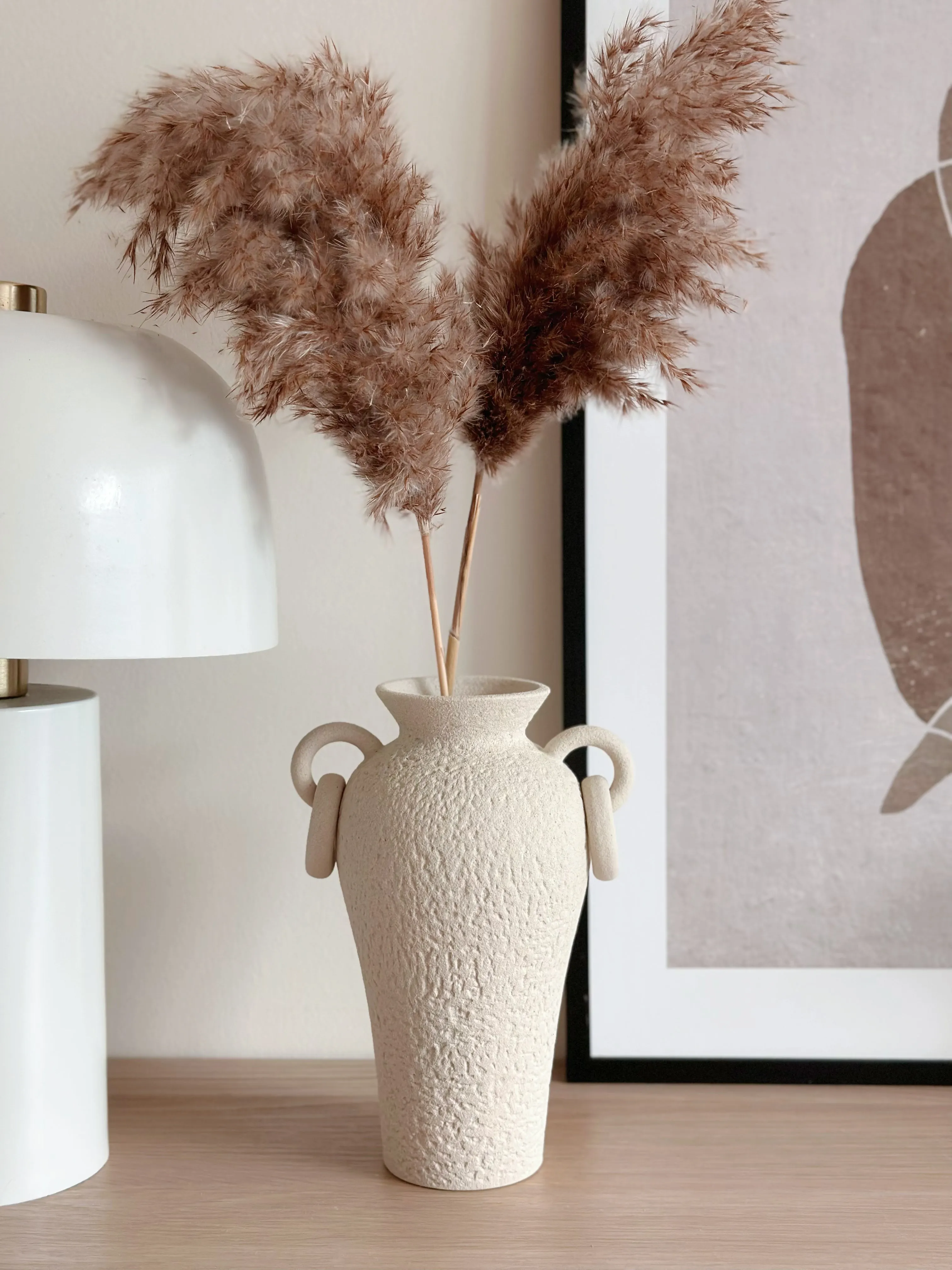 Textured Terra Amphora Vase