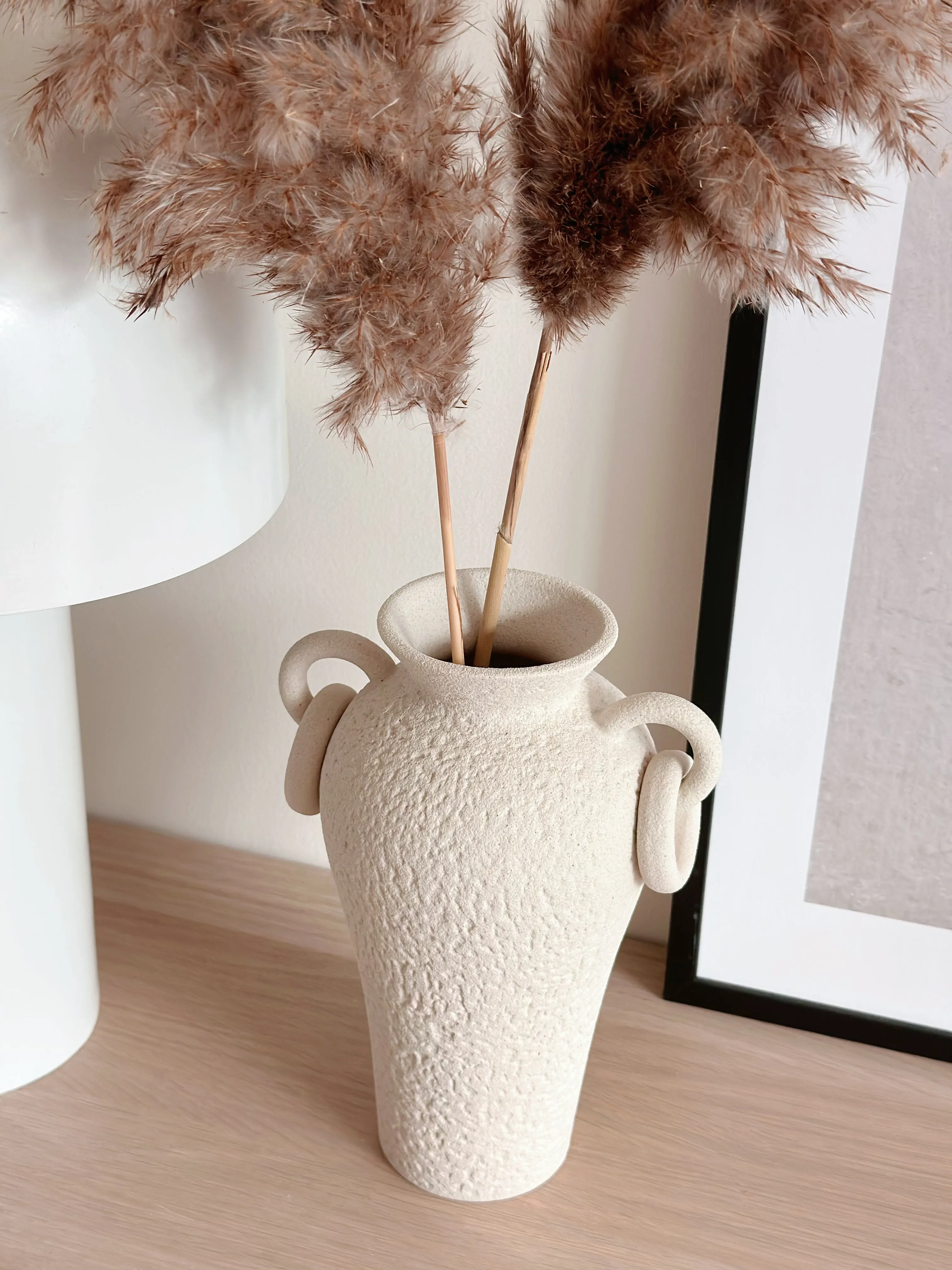 Textured Terra Amphora Vase