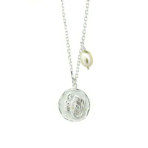 Zodiac Scorpio Necklace Silver