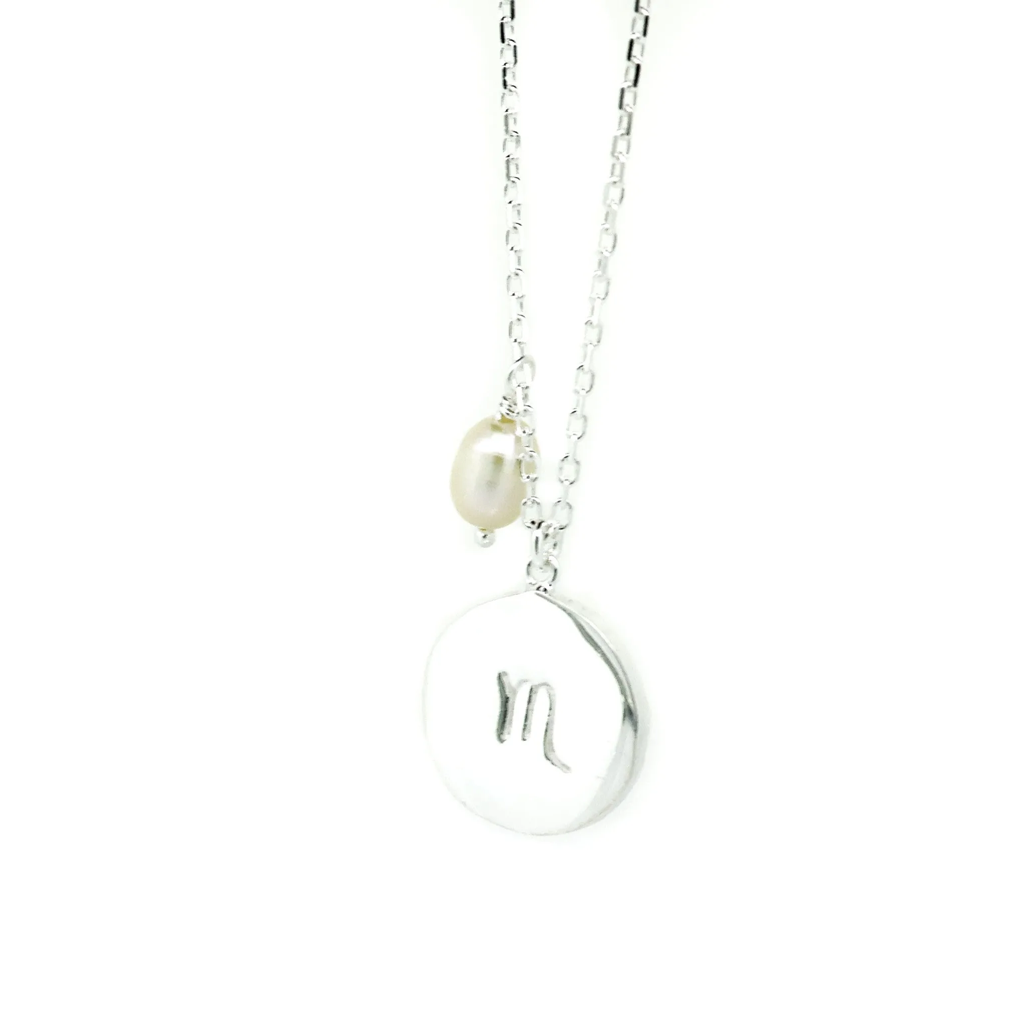 Zodiac Scorpio Necklace Silver